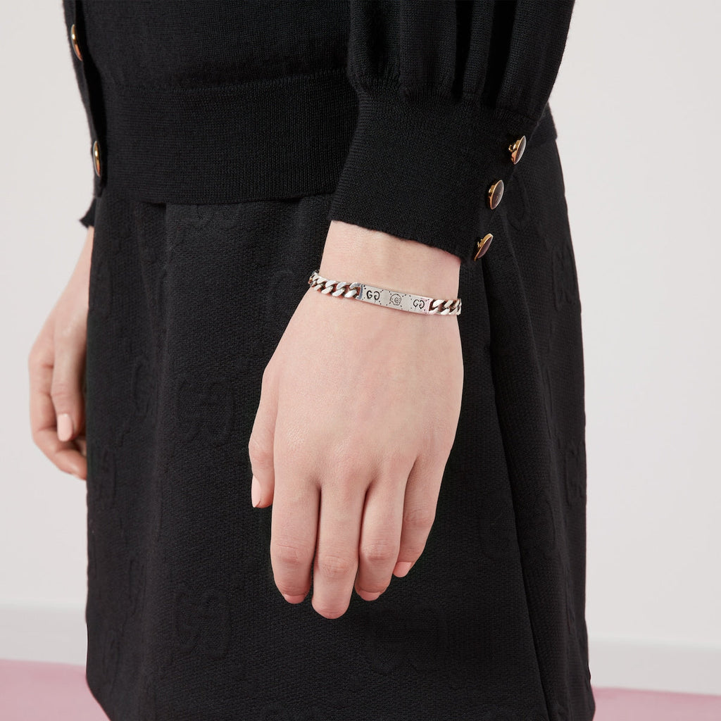 Double Gucci Ghost Chain Bracelet