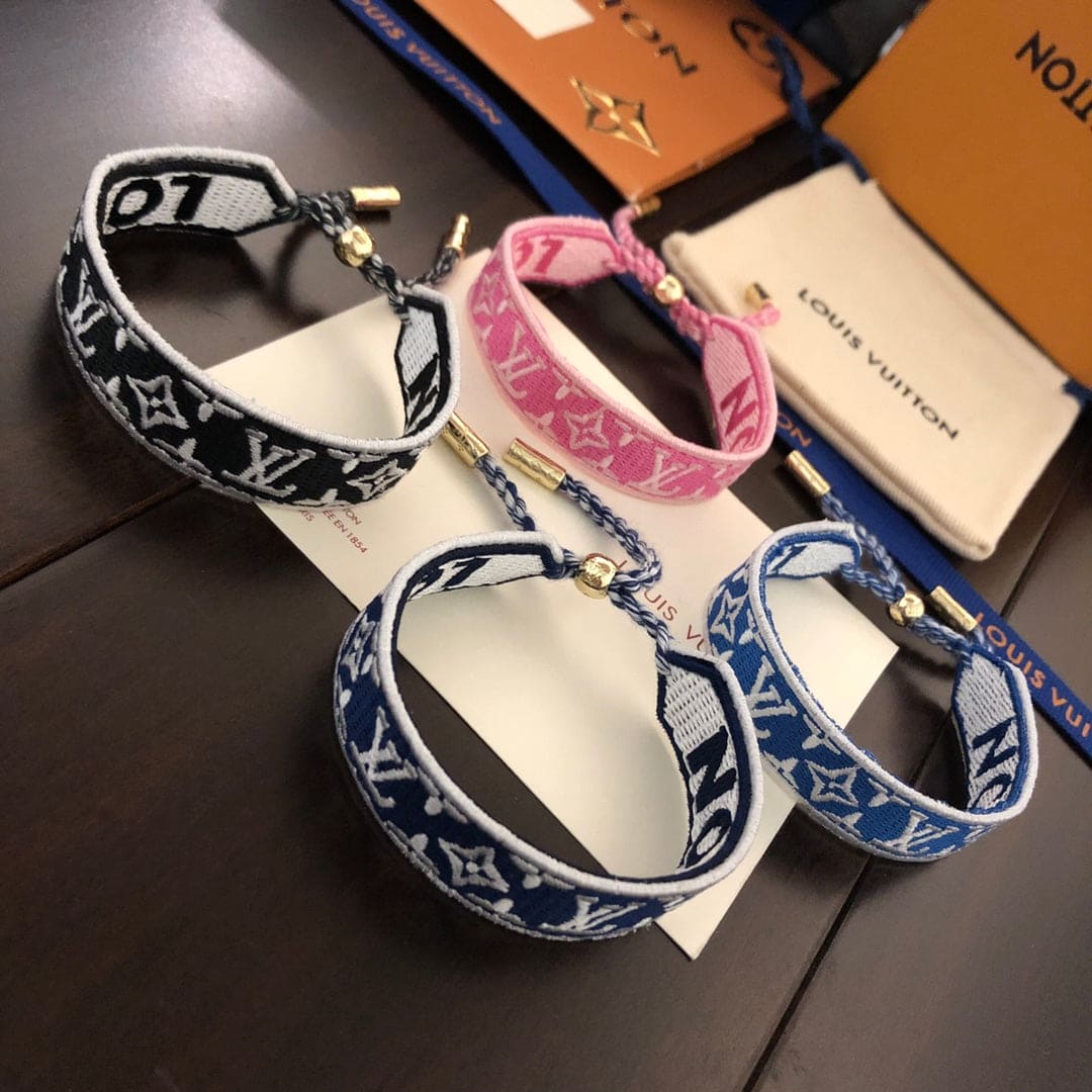 18K Louis Vuitton Buddy Red & Black Bracelet
