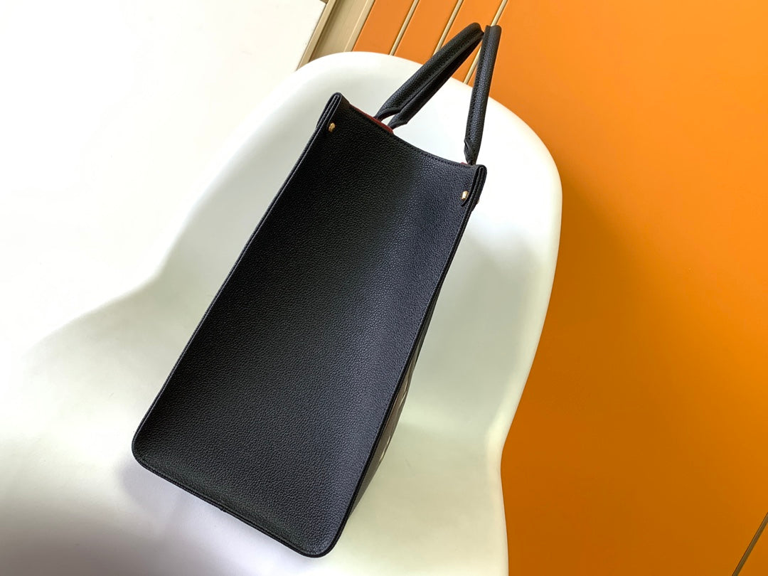 LOUIS VUITTON ONTHEGO GM 41 BLACK CREAM