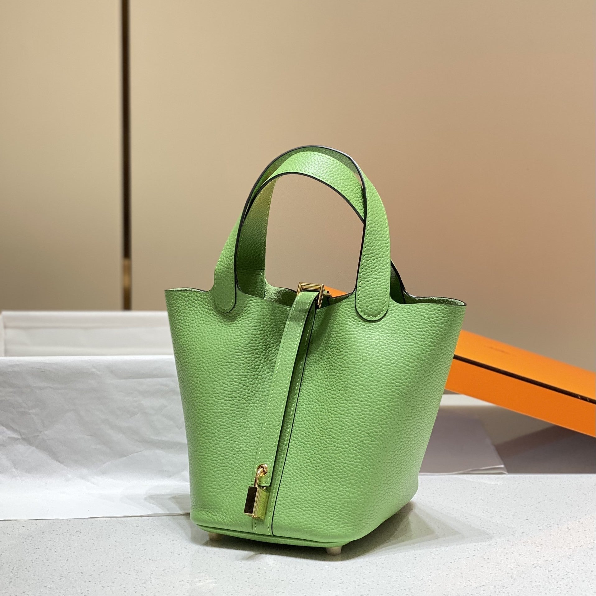 HERMES picotin lock 18 green togo ghw