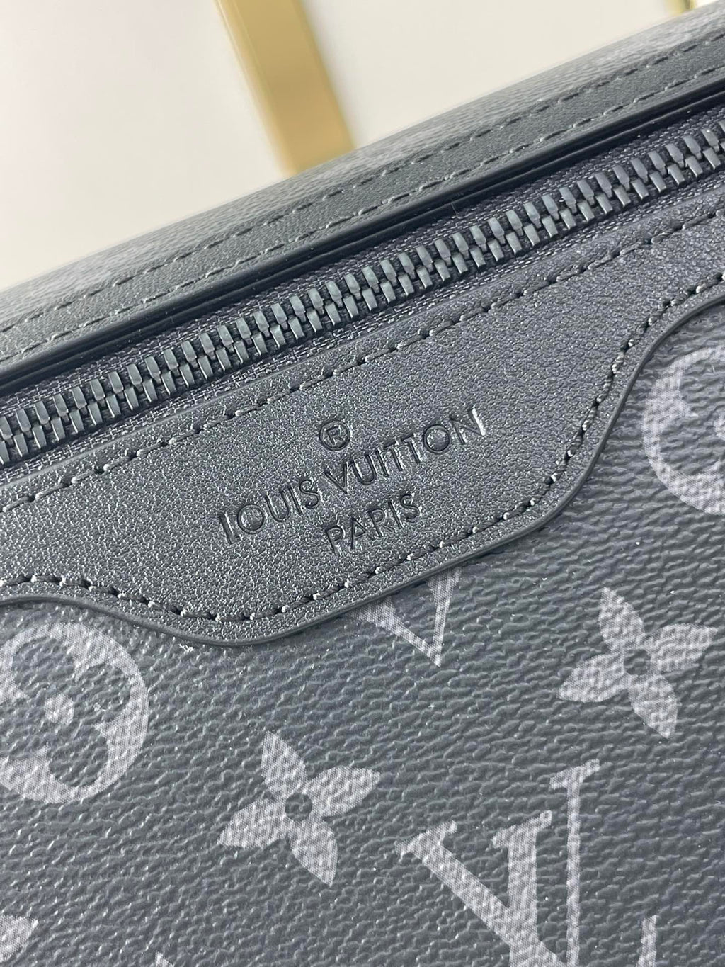 LOUIS VUITTON MESSENGER VOYAGER PM 33 IN GUN METAL MONOGRAM ECLIPSE CANVAS