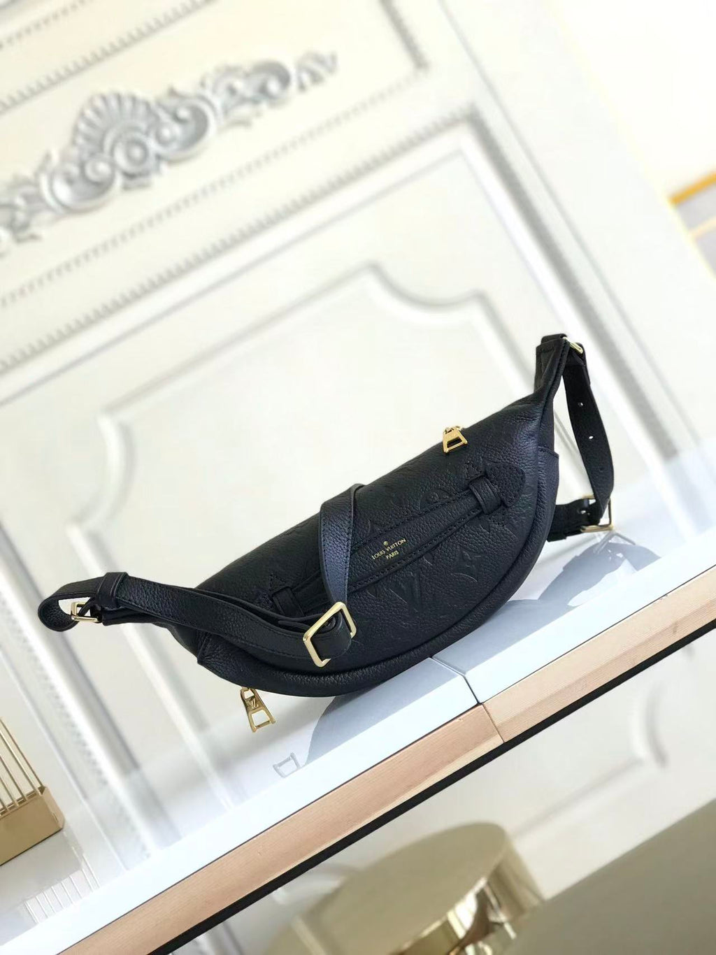 LOUIS VUITTON PRE-LOVED BUMBAG 37 IN BAG EMBOSSED MONOGRAM CALFSKIN TP3