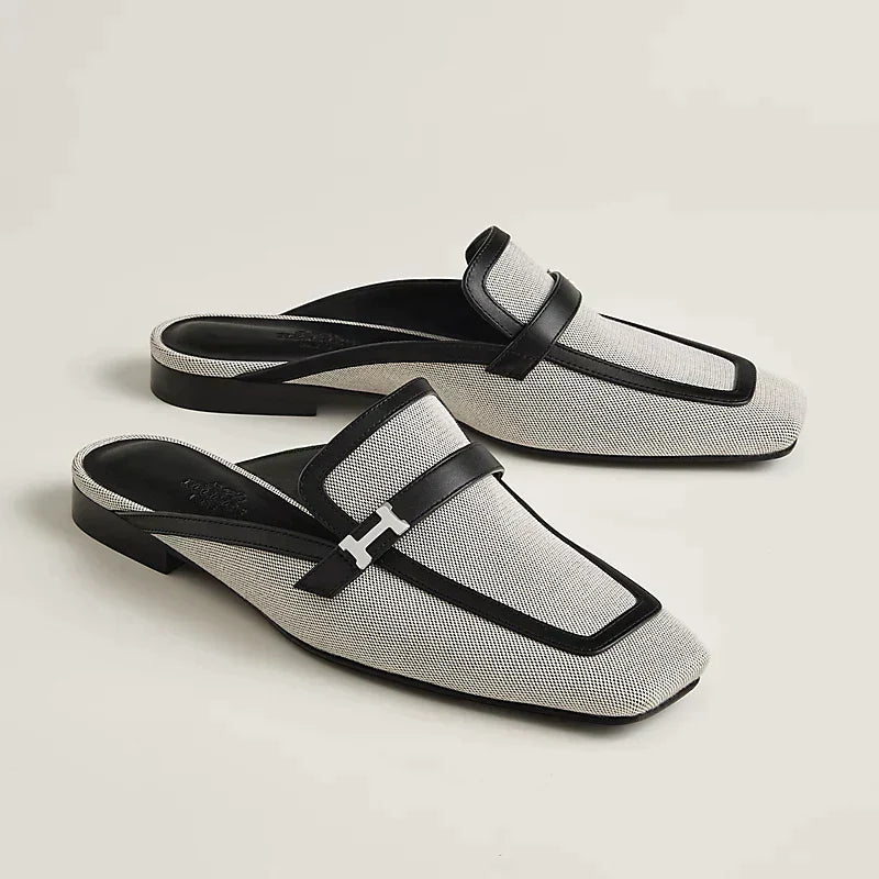 HERMES Groupie Mule Prunoir
