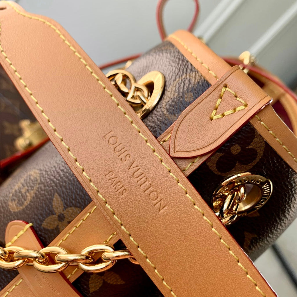 LOUIS VUITTON CARRY ALL 26 IN BROWN MONOGRAM CANVAS AND CALFSKIN GOLD HARDWARE