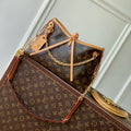 LOUIS VUITTON CARRY ALL 26 IN BROWN MONOGRAM CANVAS AND CALFSKIN GOLD HARDWARE