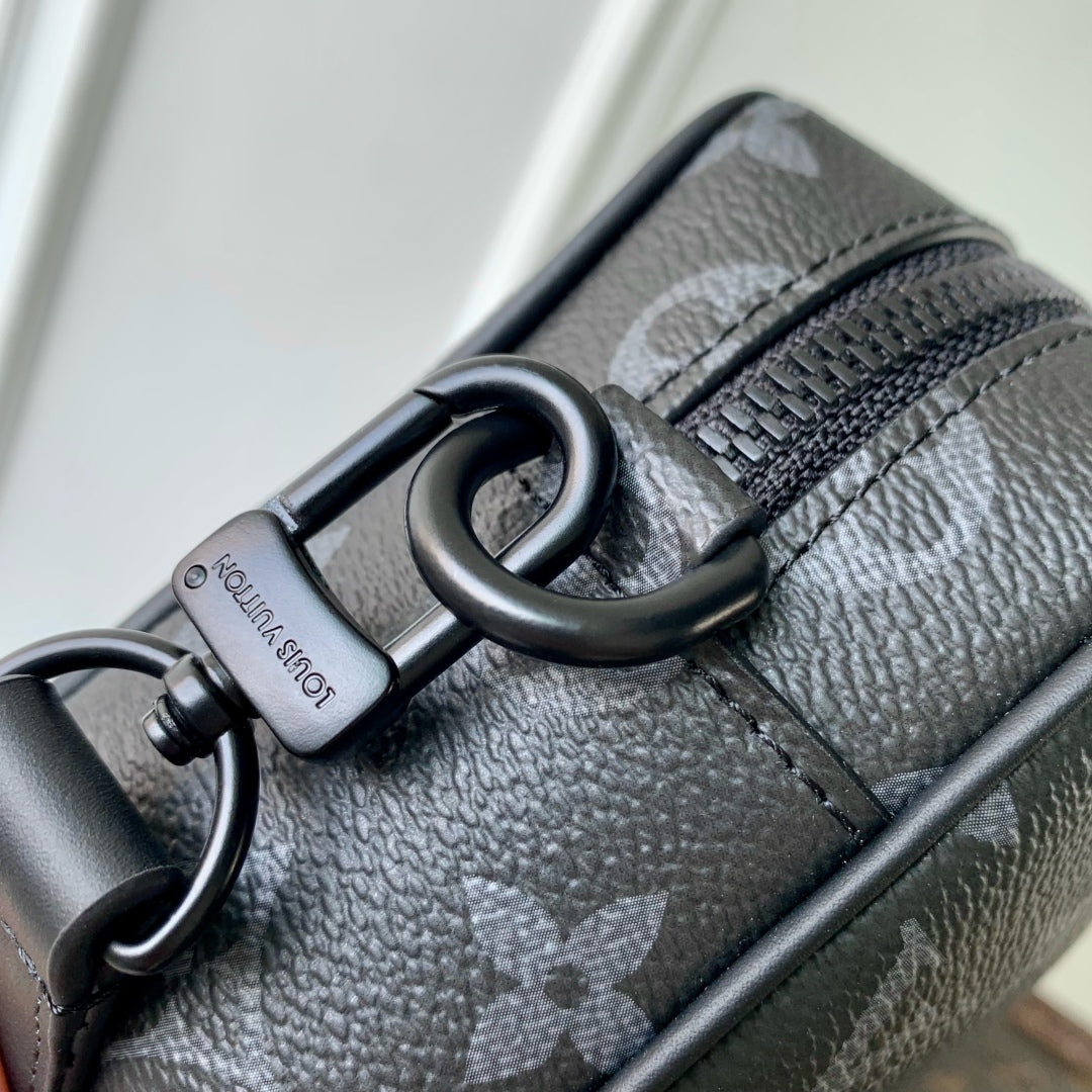 LOUIS VUITTON TROCADERO BAG 20 IN BLACK MONOGRAM ECLIPSE CANVAS