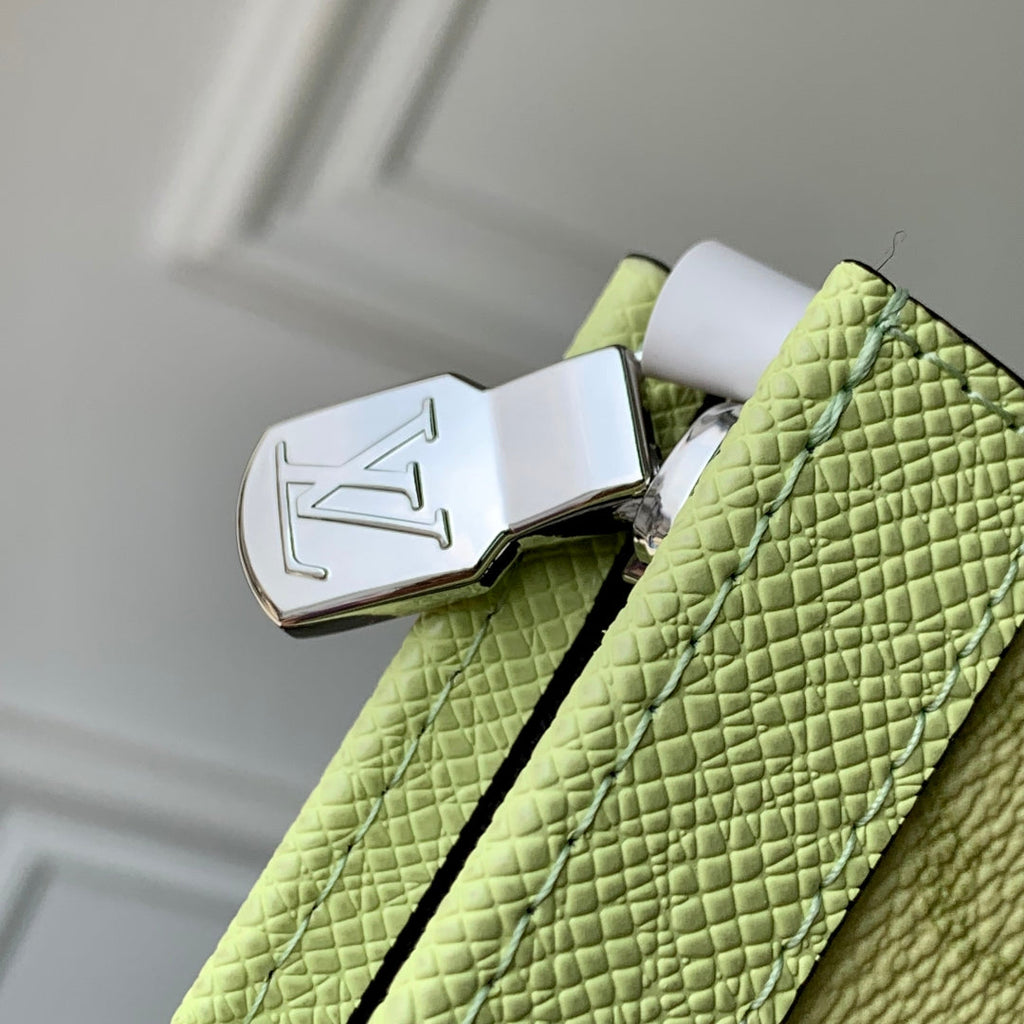 LOUIS VUITTON POCHETTE VOYAGE 26 IN LEMON YELLOW MONOGRAM ECLIPSE CALFSKIN