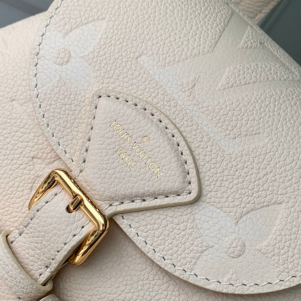 LOUIS VUITTON BACKUP BACKPACK 22 IN CREAM MONOGRAM EMPREINTE LEATHER