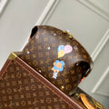 LOUIS VUITTON VIVIENNE 27 IN BROWN MONOGRAM COATED CANVAS GOLD LOCK