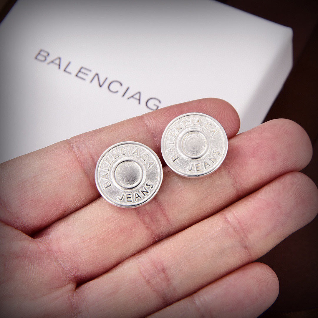 18K Balenciaga Cirle Earrings