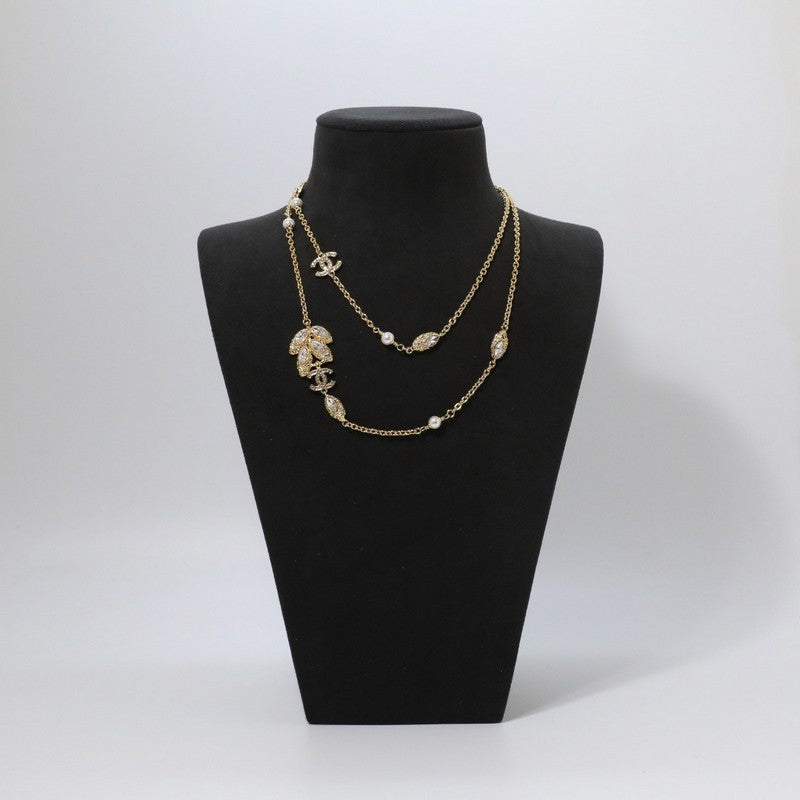 18K  Chanel Vintage Crystal Long Necklace