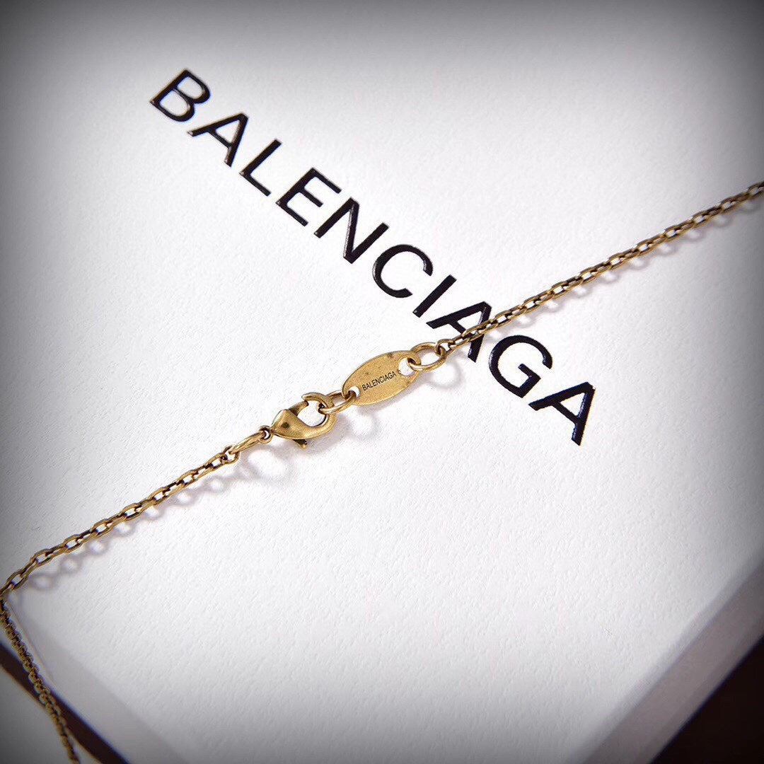 18K Balenciaga Hourglass Bag Necklace