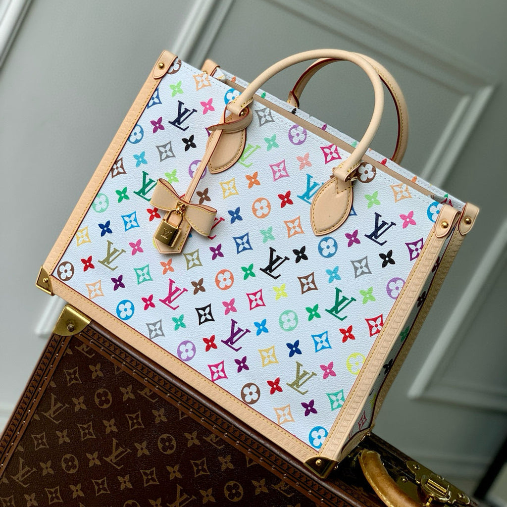 LOUIS VUITTON ONTHEGO MM BAG 35 IN MULTICOLOR MONOGRAM CANVAS