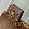 LOUIS VUITTON TRUNKIE 27 IN BROWN COATED CANVAS BLACK CALFSKIN SIGNATURE S-LOCK