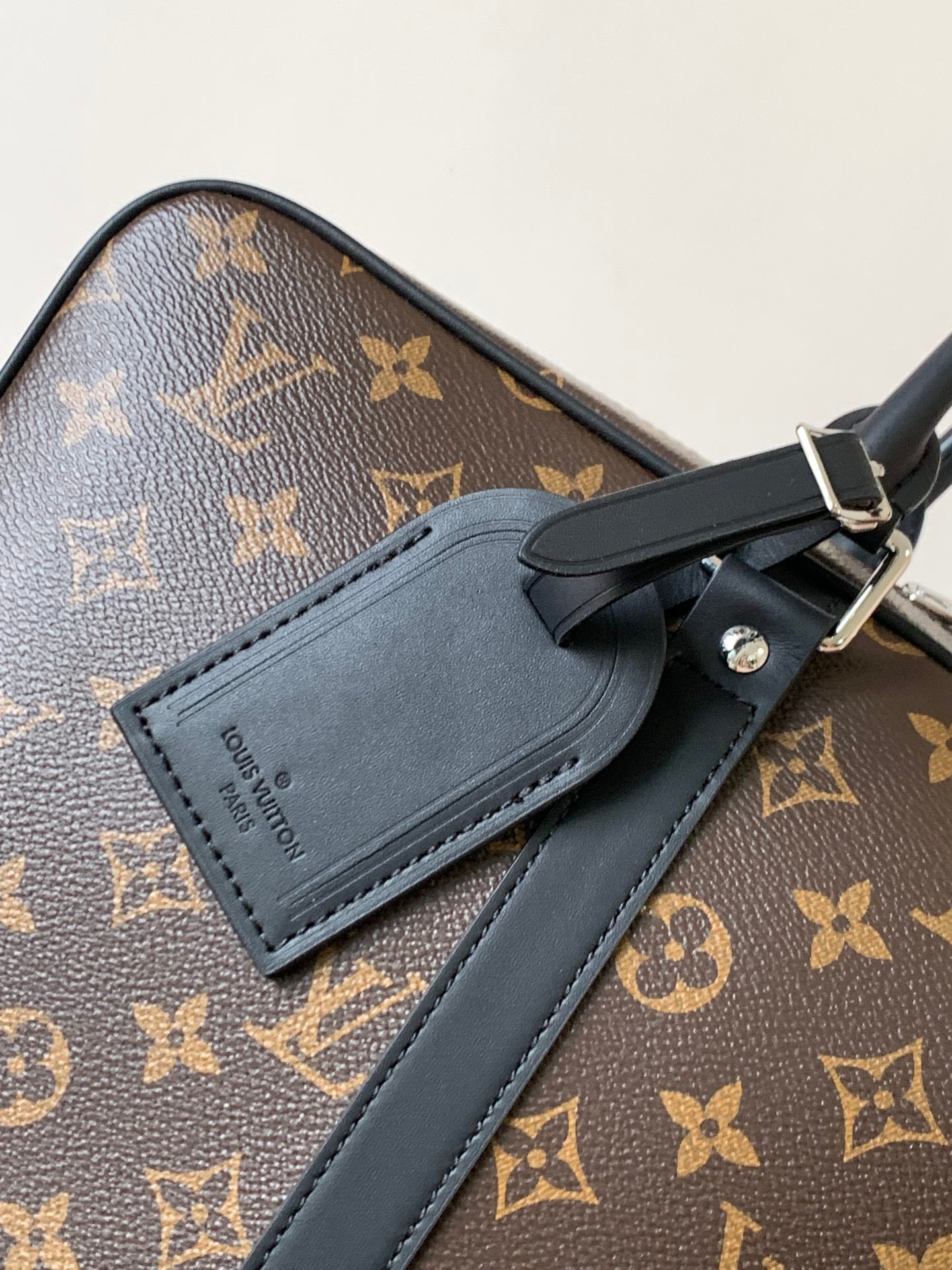 LOUIS VUITTON LV 25S PORTE- DOCUMENTS VOYAGE 41 IN BROWN AND BLACK EMBOSSED DAMIER INFINI CALFSKIN