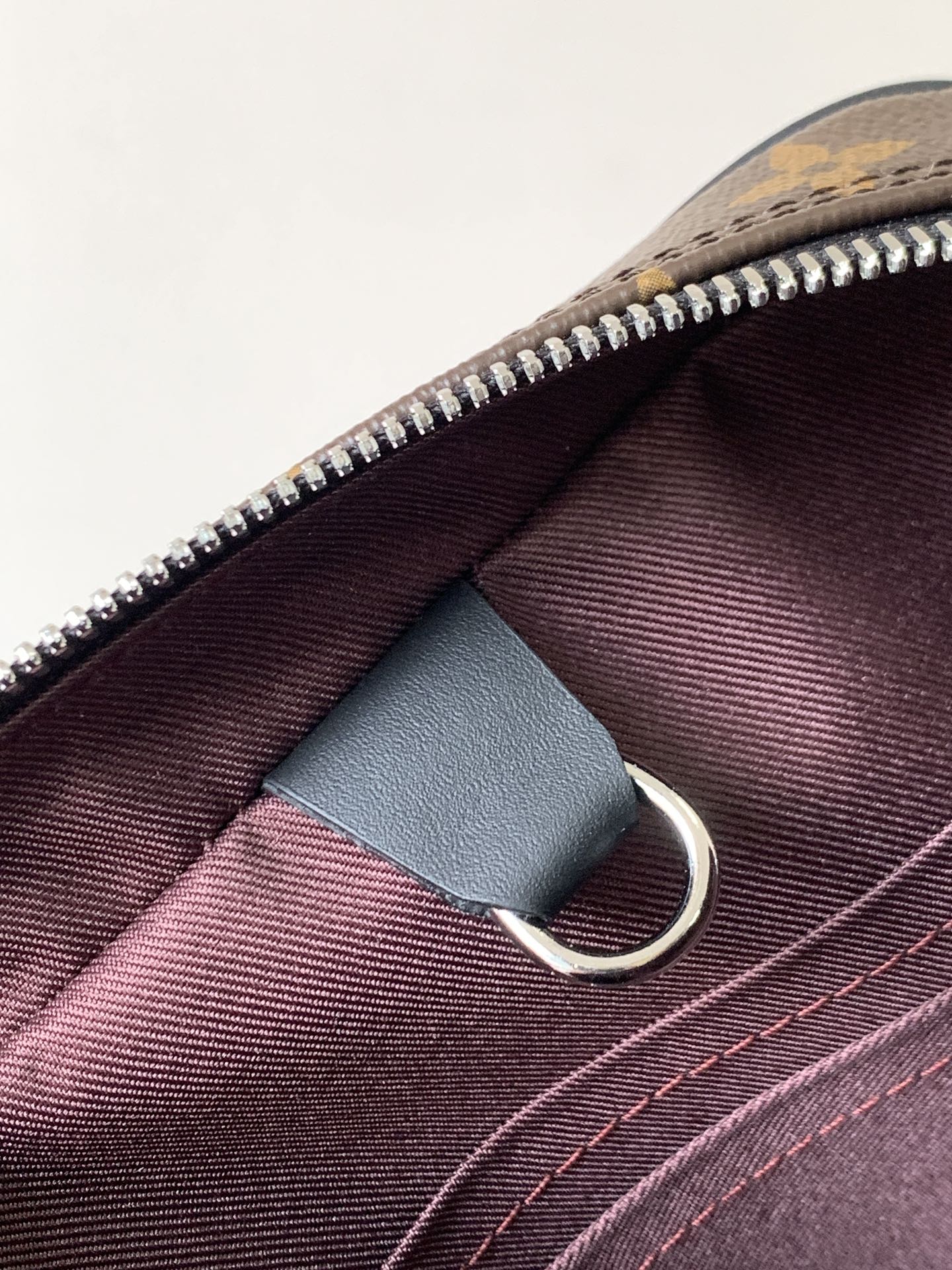 LOUIS VUITTON LV 25S PORTE- DOCUMENTS VOYAGE 41 IN BROWN AND BLACK EMBOSSED DAMIER INFINI CALFSKIN