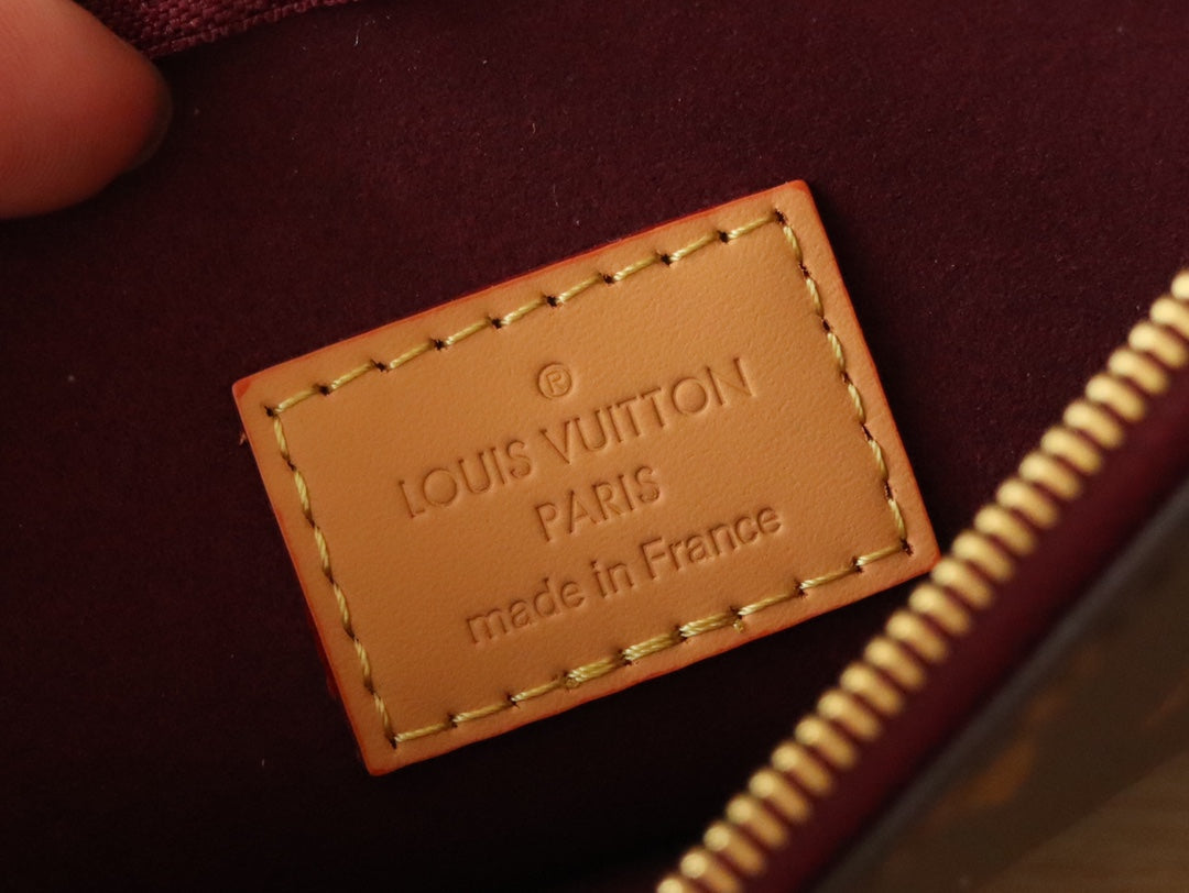 LOUIS VUITTON LV 25S SMALL CARRYALL BAG IN BROWN MONOGRAM CALFSKIN