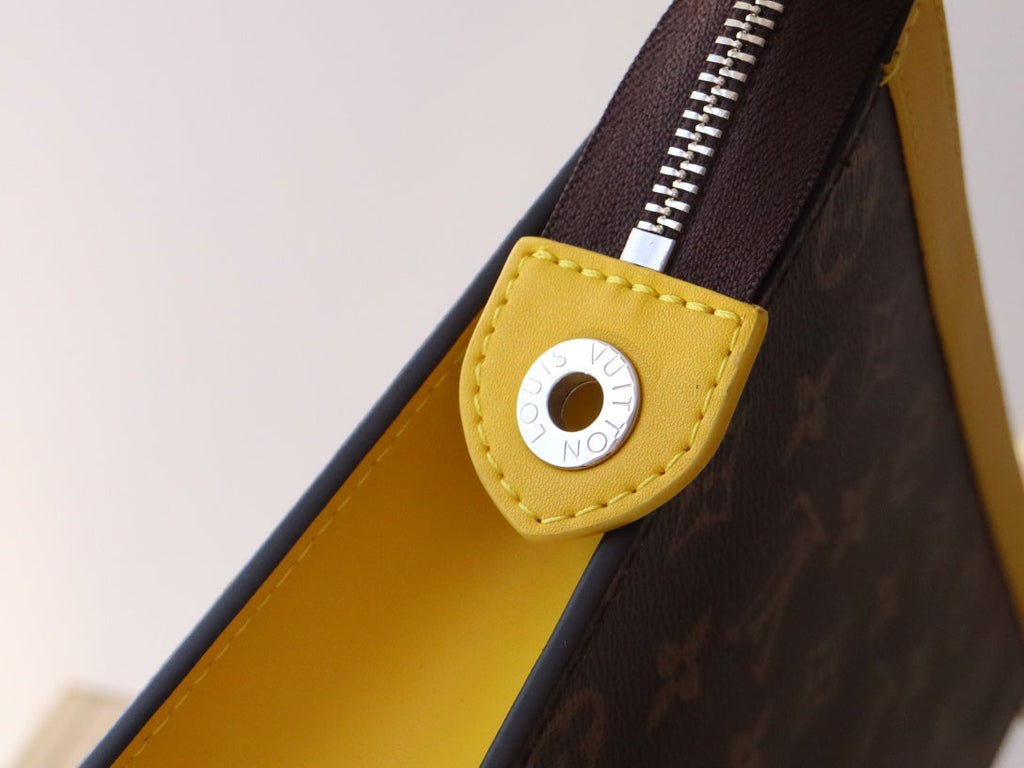 LOUIS VUITTON LV 25S POCHETTE VOYAGE 26 IN YELLOW MONOGRAM MACASSAR COATED CANVAS