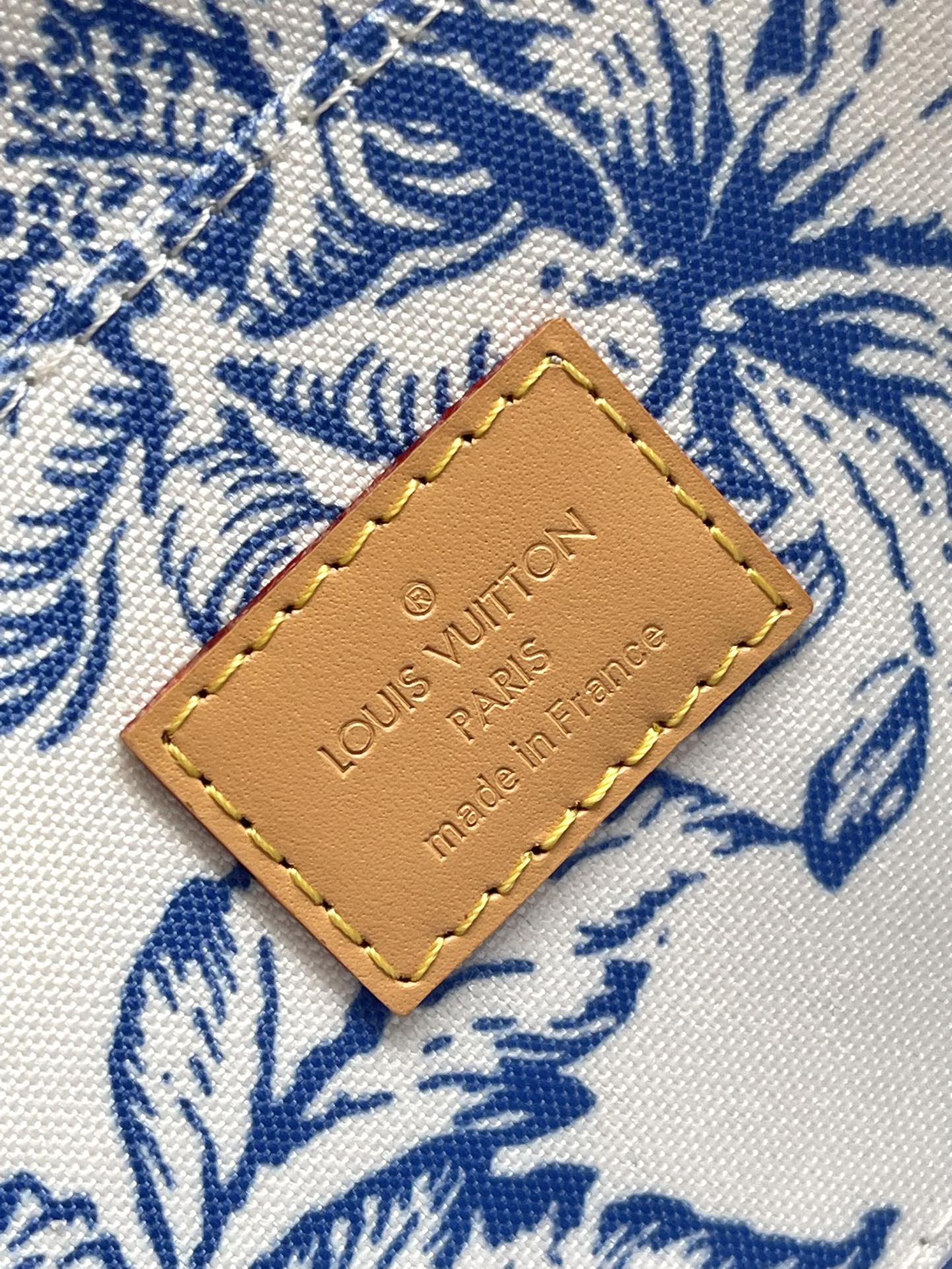 LOUIS VUITTON FÉLICIE POCHETTE 21 IN LAGOON BLUE MONOGRAM TILES CANVAS