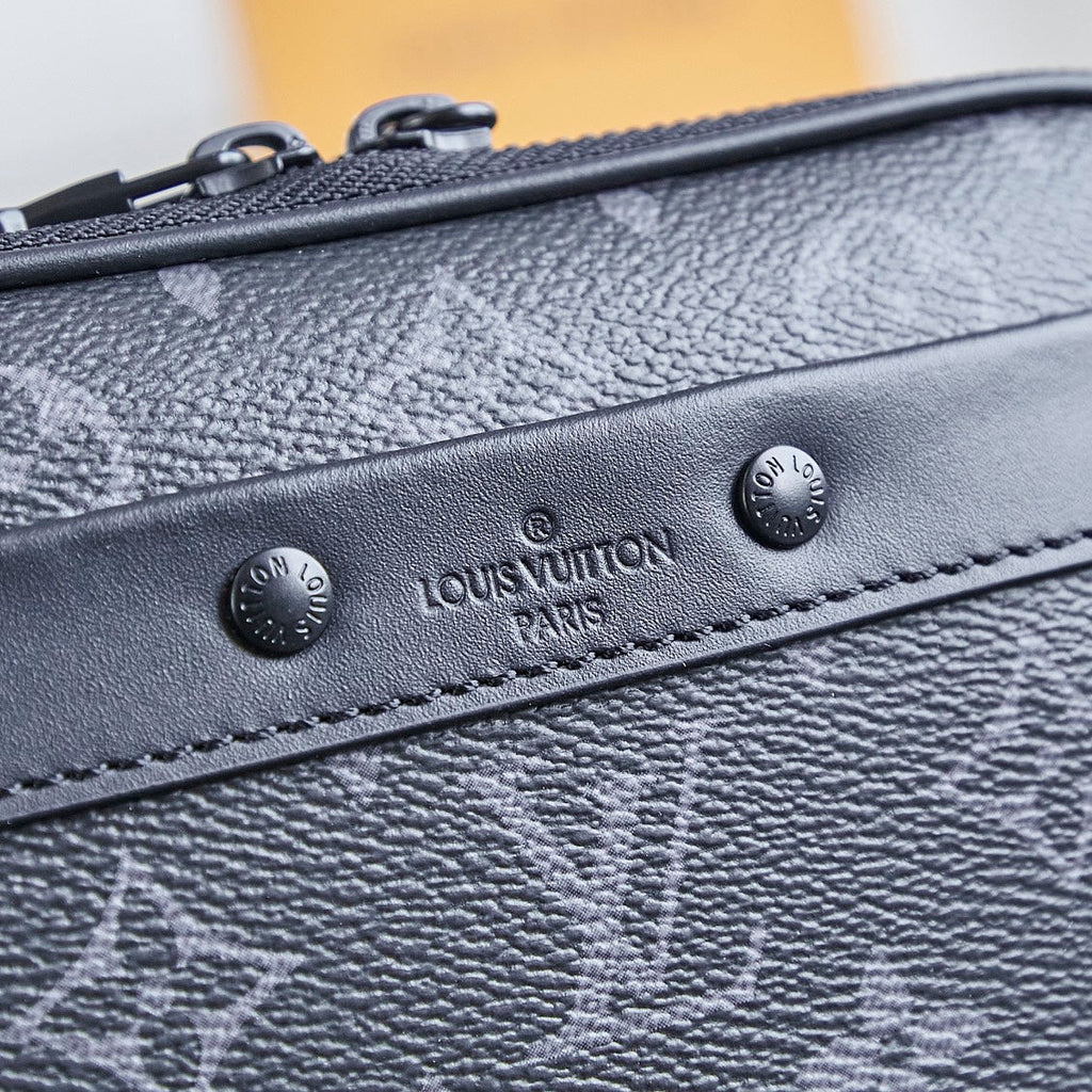 LOUIS VUITTON NANO ALPHA 18 IN BLACK MONOGRAM ECLIPSE CANVAS