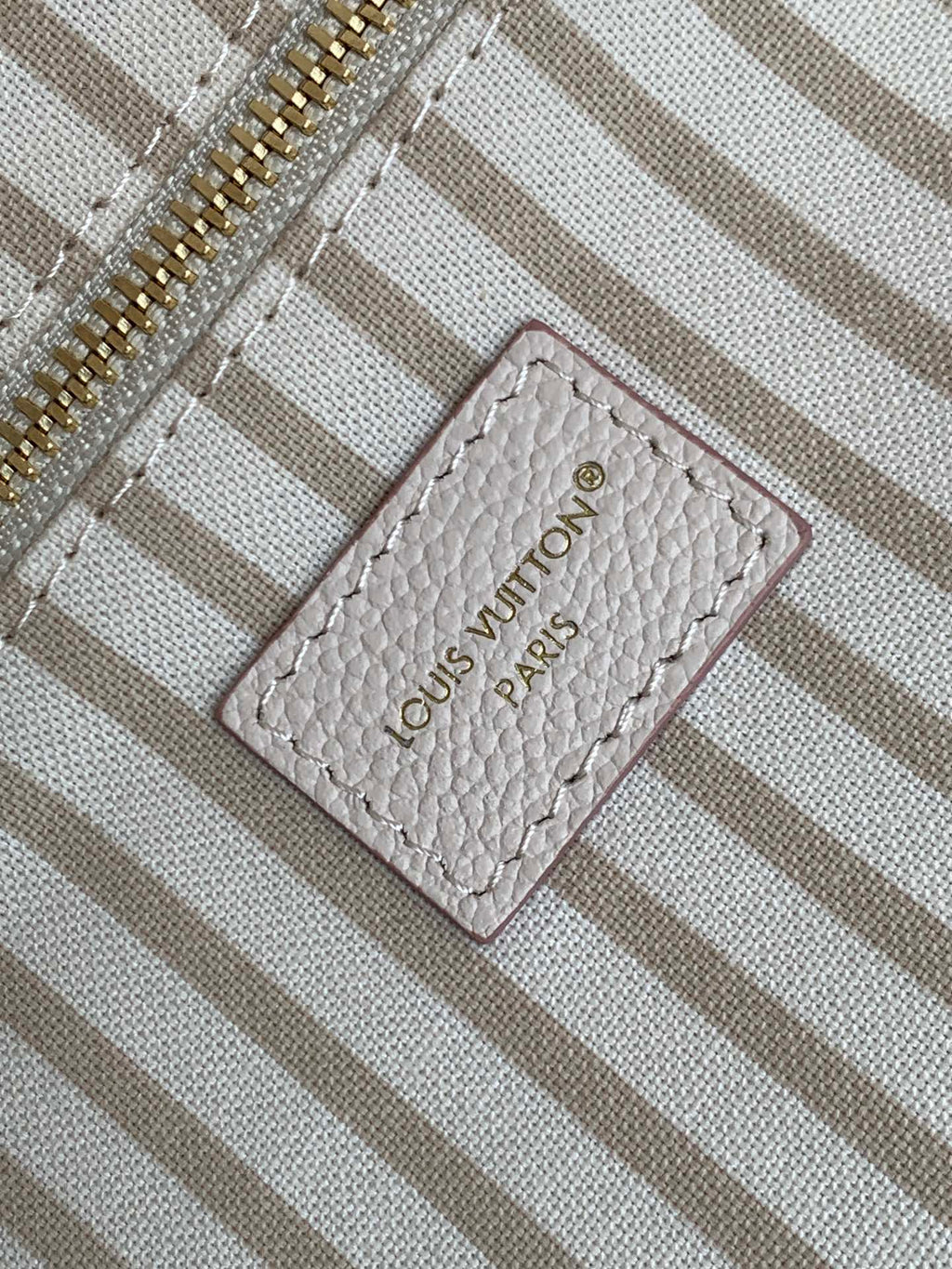 LOUIS VUITTON NEVERFULL MM TOTE BAG 32 IN WHITE MIX PINK CALFSKIN