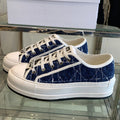 DIOR WALK'N PLATFORM SNEAKER DENIM BLUE CANNAGE TWEED