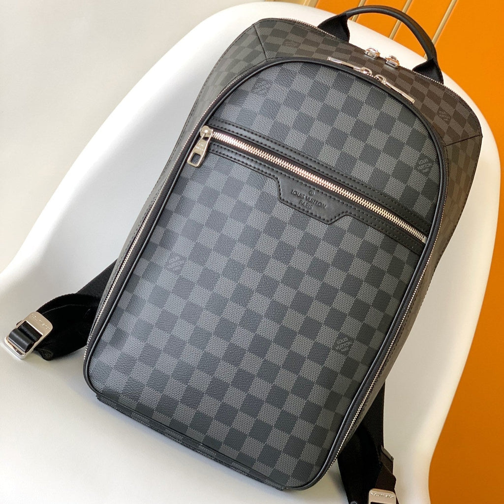LOUIS VUITTON LV 25S MICHAEL BACKPACK 42 IN DAMIER INFINI ONYX CALFSKIN